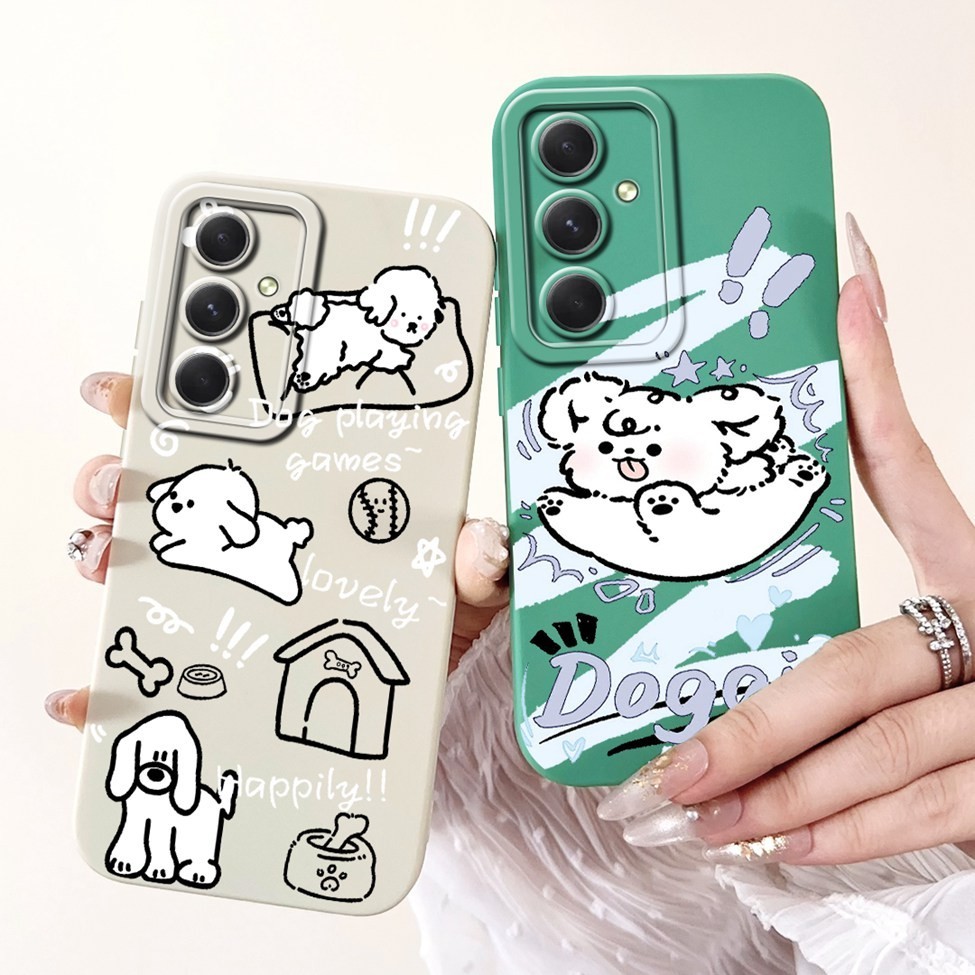 Ốp Lưng Cho Samsung S23FE S711B Hoa Thẩm Mỹ Mèo Dễ Thương Bé Trai Màu Đen Chống Sốc Cho Samsung Galaxy S23 FE Vỏ Điện Thoại