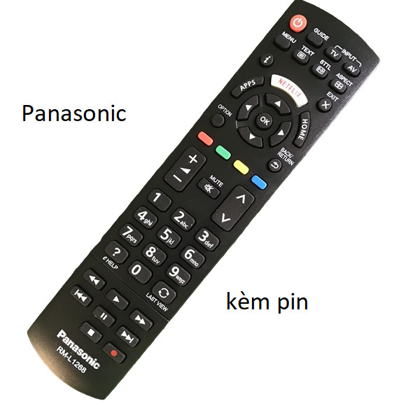 tay điều khiển remote từ xa tivi for panasonic rm-L1268-4-kèm pin