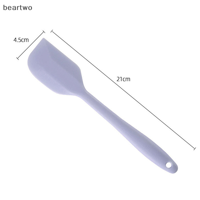 < Beartwo > Thìa kem silicon Chống dính chịu nhiệt Hoàn hảo để nấu nướng & khuấy Dụng cụ nhà bếp cấp thực phẩm Đẹp