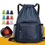 JKDESIGN Ba lô đa năng, Ba lô dây rút Nylon, Túi du lịch có thể giặt được dung tích lớn 5 màu thời trang Unisex