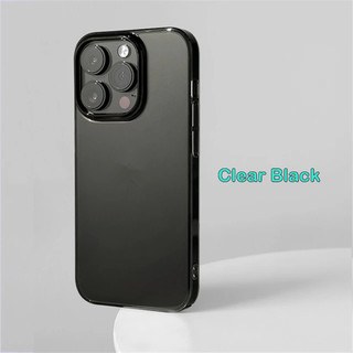 [JLK] High Quality Super Thin Sand Blasting PC Light Crystal Clear Case For iPhone 16 15 14 13 12 Pro Max Plus Transparent Matte Cover Ốp điện thoại mờ trong suốt phun cát siêu mỏng chất lượng cao