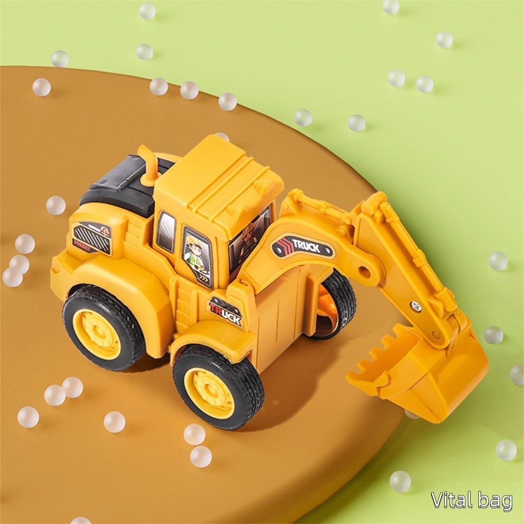 Kỹ Thuật Xe Đồ Chơi Máy Xúc Báo Chí Xe Trượt Quà Tặng Sinh Nhật Cho Trẻ Em Bé Trai Bé Gái