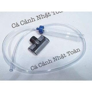 Bộ dụng cụ vệ sinh bể cá: hút phân kết hợp cạo rêu Jeneca AS-15B ALEAS