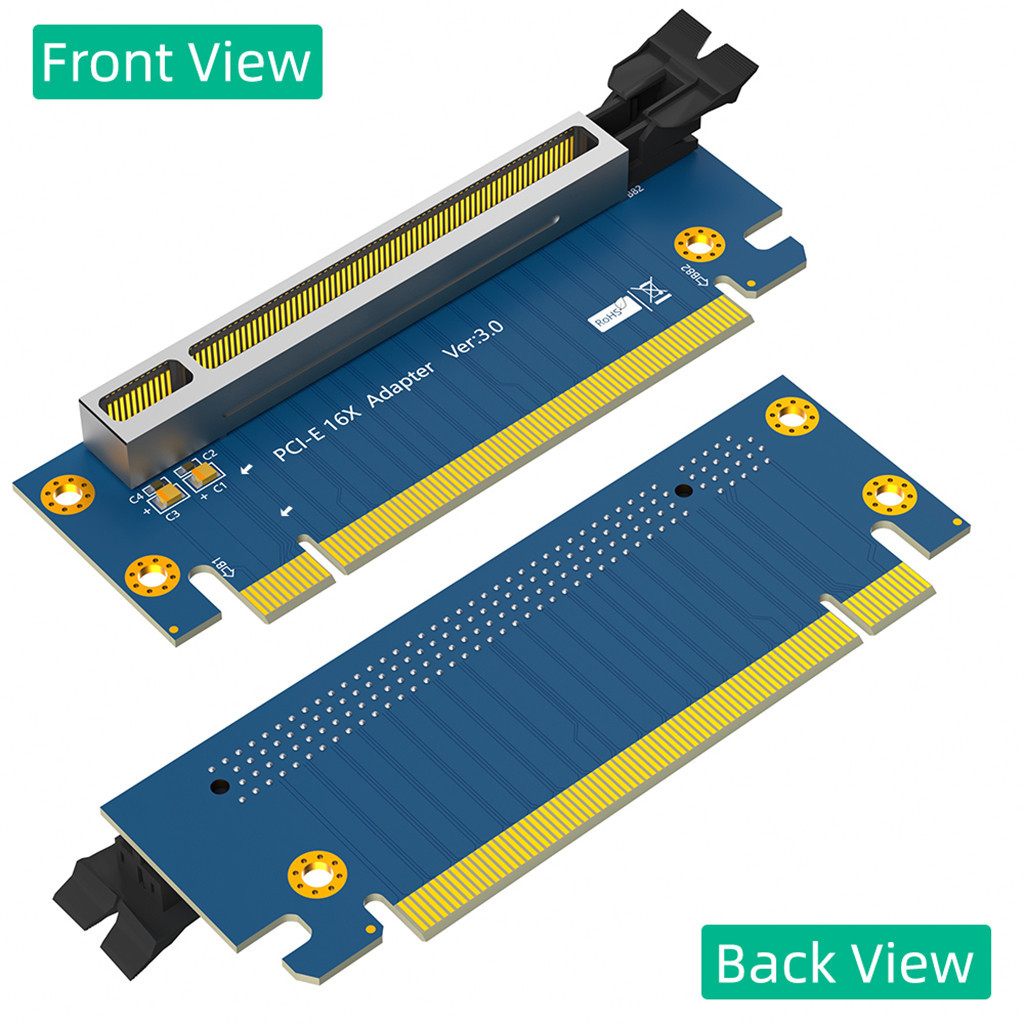 Thẻ nâng JMT PCI-Express 3.0 16X PCI-E3.0 16X 90 độ Góc phải Thẻ chuyển đổi tốc độ cao cho máy chủ 2U cho thẻ PCI-E cỡ lớn