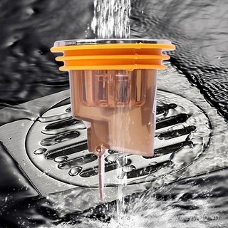 3/6 cái ống xả sàn cảm ứng trọng lực-Lõi-Nắp chống côn trùng khử mùi sàn nhà vệ sinh bộ lọc Tóc Phòng Tắm