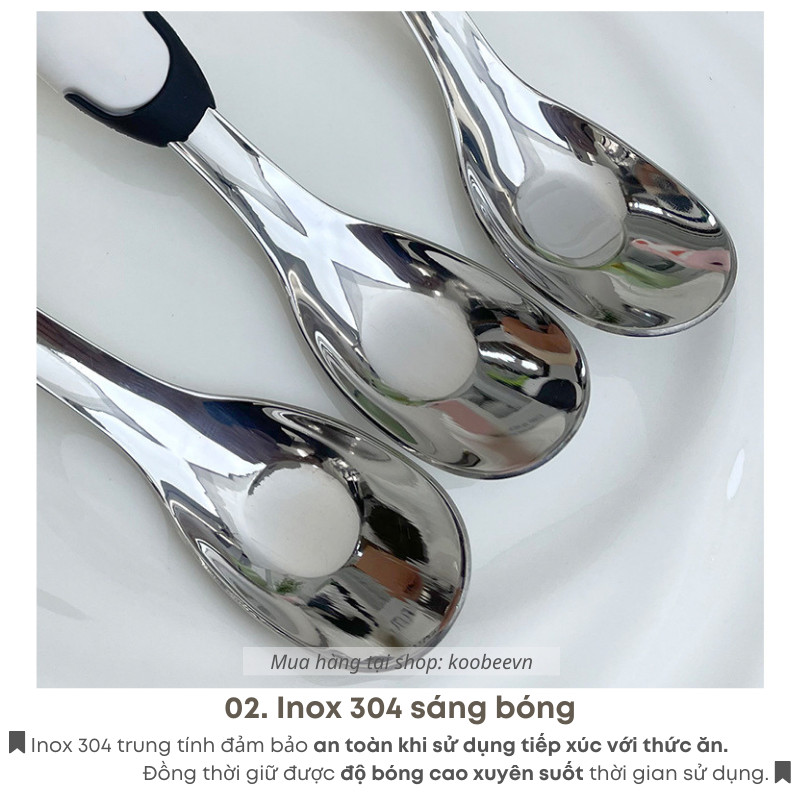 Thìa Ăn Dặm Inox 304 Cho Bé KOOBEE – Tay Cầm Hoạt Hình 3D Đáng Yêu | Dùng Ăn Cơm, Cháo, Sữa Chua, Váng Sữa |129