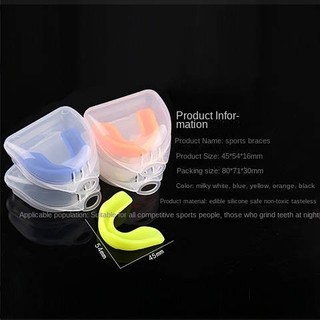 Silicone Sports Mouthguard Tooth Socket Basketball Boxing Taekwondo Dental Care Sets Fight Sanda Chewable Anti-Wear Tooth Socket uZzV