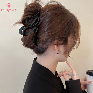 < zhuliye789 > Frosted Wave Grab Clip Lớn Maill Cô Gái Thanh Lịch Kẹp Lưng Phụ Kiện Tóc Quà Tặng Trang Sức