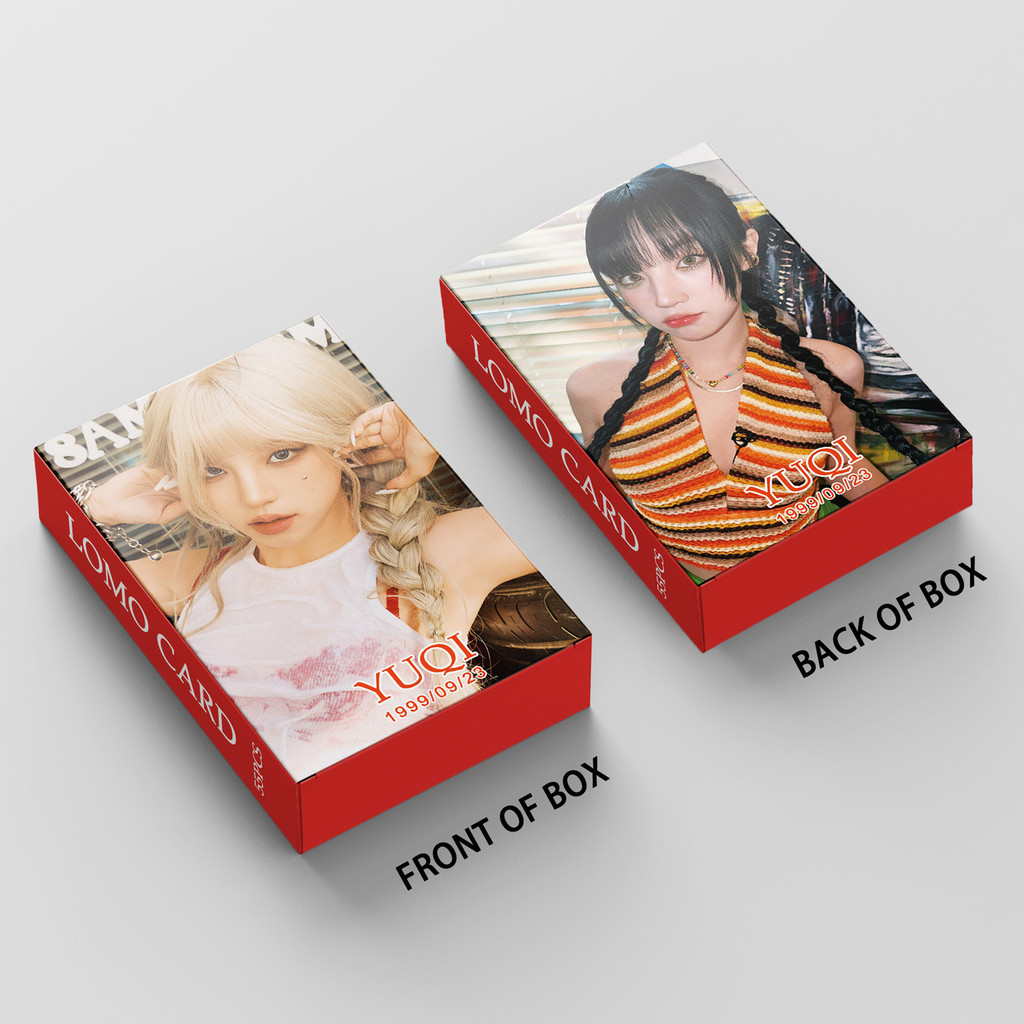 Linxx 55 Chiếc (G) I-DLE YUQI Album Lomo Card Kpop Photocards Bưu Thiếp Series