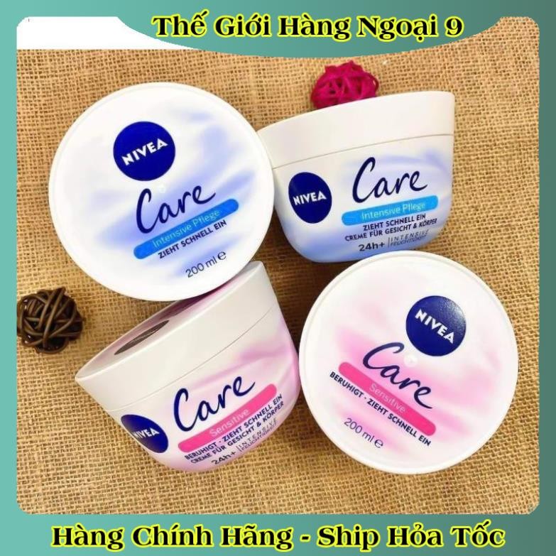[auth] Kem dưỡng ẩm NIVEA CARE Đức - Siêu dưỡng ẩm chống khô da, chống nứt nẻ  🎀 [Hot]