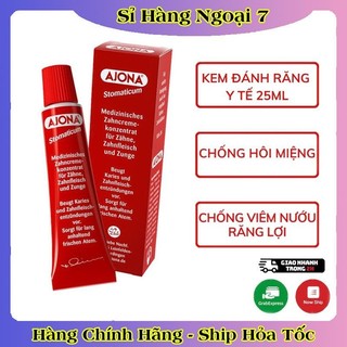 [ Mẫu mới nhất] KEM ĐÁNH RĂNG AJONA TUÝP 25ML LOẠI BỎ CAO VÀ CHỐNG VIÊM LỢI- NỘI ĐỊA ĐỨC