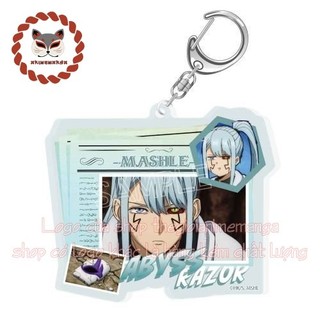 Móc khóa MASHLE: MAGIC AND MUSCLES ver NEWSPAPER keyring mica acrylic in hình anime chibi dễ thương