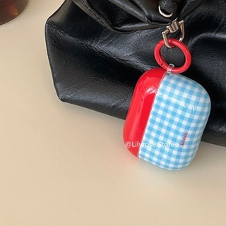 Vỏ Tai Nghe Đơn Giản Cho AirPods Pro2 AirPods 1 2 3 Apple EarPods Bảo Vệ Tai Nghe Không Dây Có Dây Buộc Đỏ Và Xanh IMD Sang Trọng Apple Dễ Thương