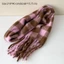 Khăn quàng cổ tua dài JVSUB, Khăn choàng Cashmere mùa đông ấm áp mềm mại, họa tiết sọc kẻ sọc Mohair Khăn choàng dày quấn nữ