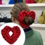 Woke Quá Khổ Tóc Scrunchies Trái Tim Móc Tóc Scrunchy Co Giãn Tóc Dày Updo Tóc Dây Nữ Trang Trí Tóc