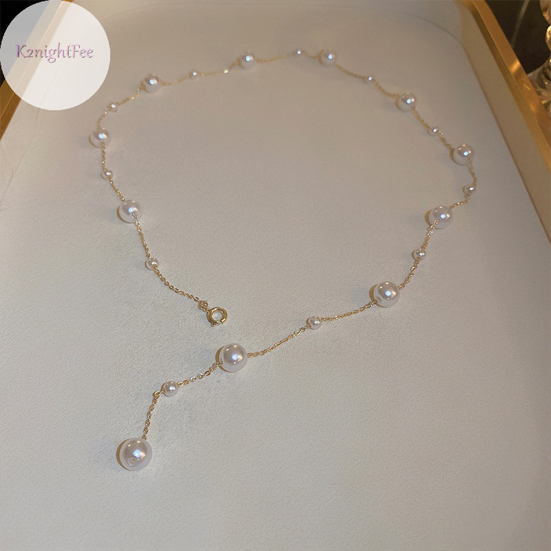 K2nightfee Ngọc Trai Thanh Lịch Dây Choker Thời Trang Hàn Quốc sel Vòng Cổ Xương Đòn Dây Chuyền Nữ Trang Sức Tiệc Cưới Quà Tặng VN