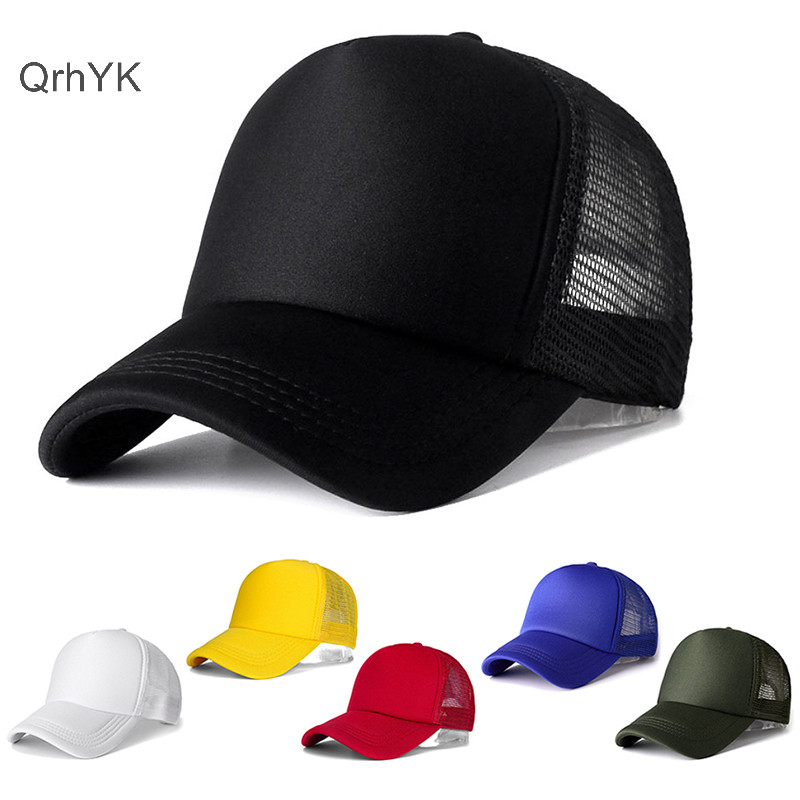 Thời Trang Nhà Máy 1 Chiếc Mũ Unisex Thường Ngày Lưới Trơn Có Thể Điều Chỉnh Bóng Chày Snapback Mũ Dành Cho Nữ Hip Hop Trucker Dạo Phố Bố Nón QrhYK