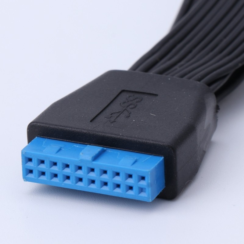 BTM USB 3 0 19-Pin Header 1 đến 2 Bộ Chia Bo Mạch Chủ Cáp Hơn Độn Rộng 15CM
