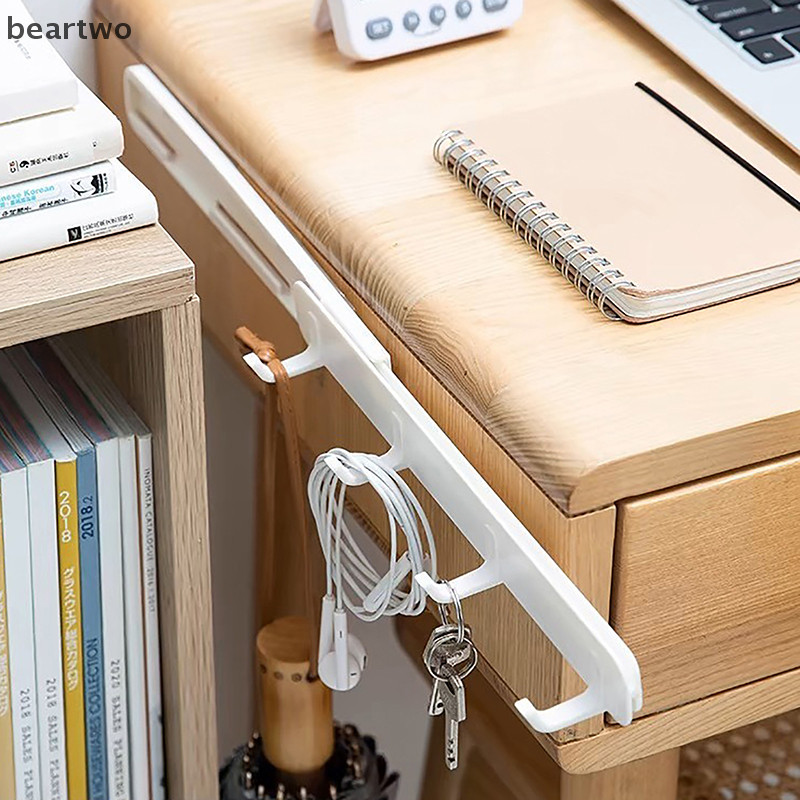 < Beartwo > Móc co giãn trượt treo tường Khoảng cách mở rộng Móc treo khăn Nhà bếp Phòng tắm Tiết kiệm không gian Móc lưu trữ Đẹp