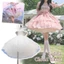 DUSKGLOW White Petticoat, Váy sợi mềm mượt Váy phồng không xương, Phụ kiện Cosplay Crinolinas 4 lớp Quần áo Cosplay Đáy váy Hỗ trợ