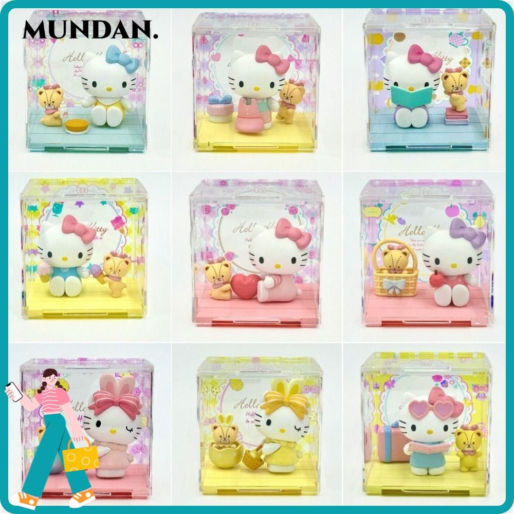 Hộp Mèo MUNDAN KT, Đồ Chơi Bất Ngờ PVC Hello Kitty, Dòng Người Yêu ...