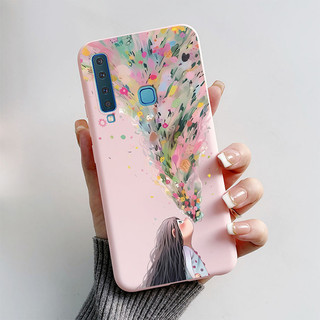 Dành Cho Samsung Galaxy A9 2018 Ốp Lưng Thiết Kế Mới Sơn Bướm Bảo Vệ Mờ Cho Samsung A9 2018 SM-A920F / DS A9 Ngôi Sao Vỏ Điện Thoại