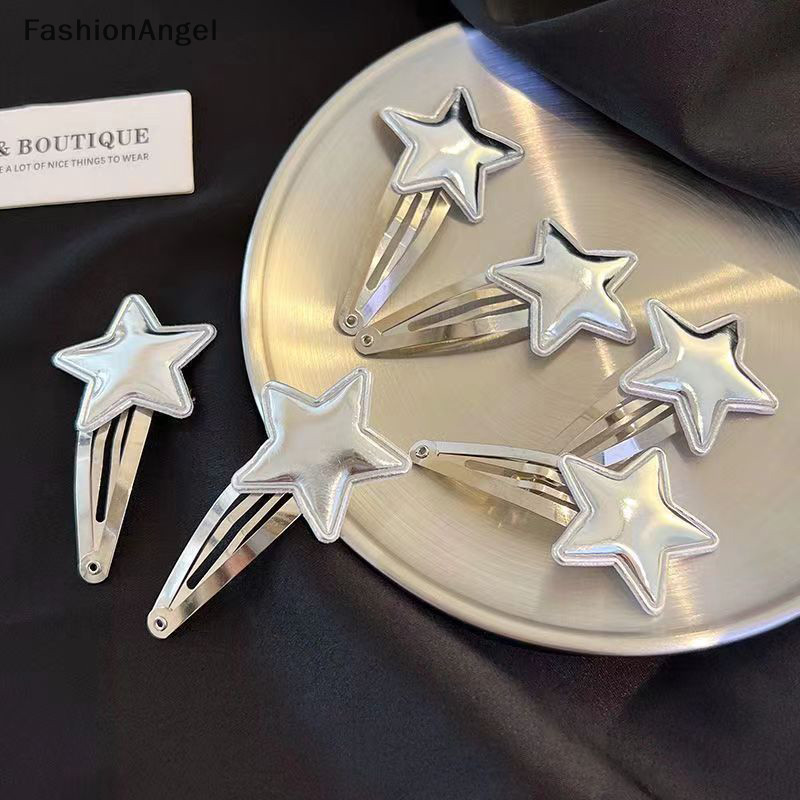 FashionAngel Bông Tai Kẹp Ngôi Sao Bobby Pin Ngọt Ngào Dễ Thương Pentagram Barrettes Hợp Thời Trang Cho Nữ Thẩm Mỹ Kẹp Bên Phụ Kiện Tóc Quà Tặng TH