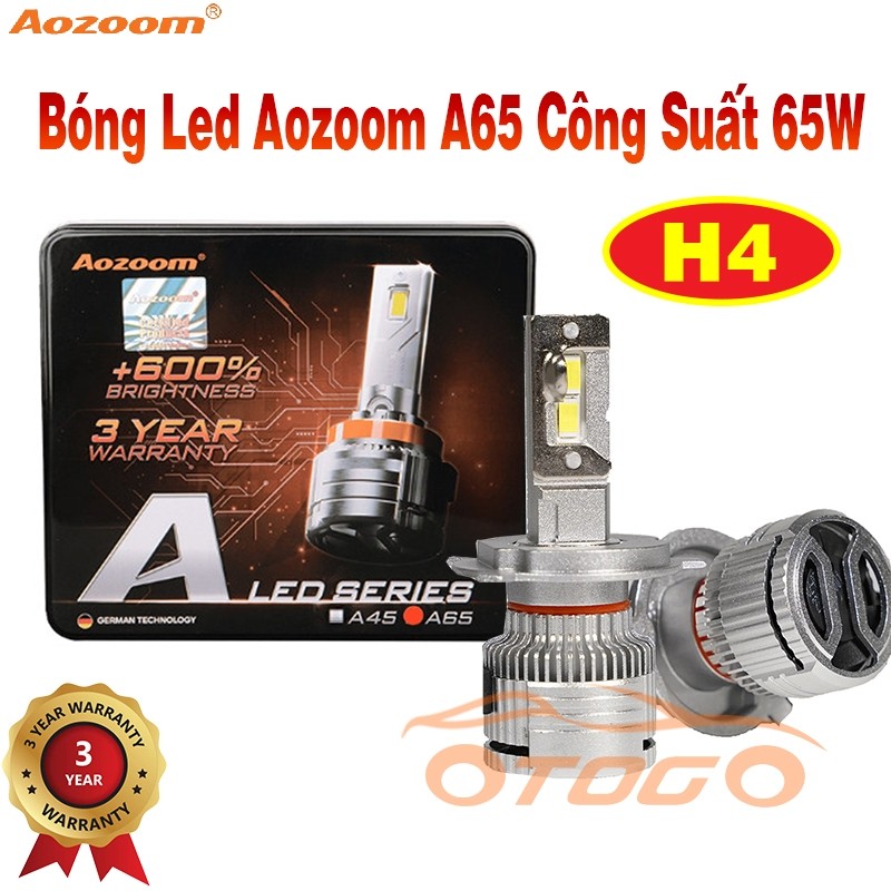 Đèn Led Aozoom A65 Công Suất 65w Chân H4 Chính Hãng | Shopee Việt Nam