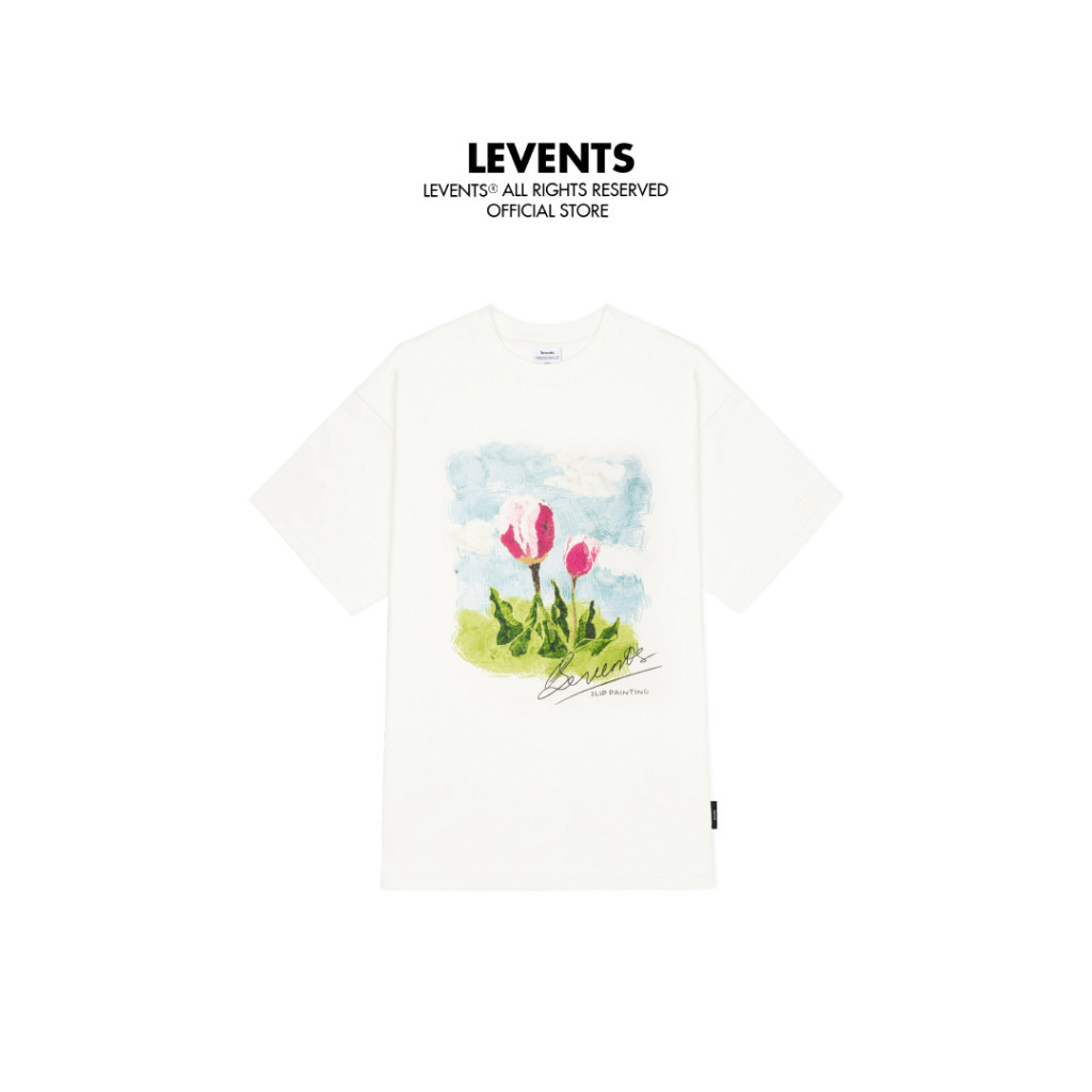 COD - Áo Thun Levents 2Lip/ Cream Tee 100% Cotton Unisex T-shirt ...