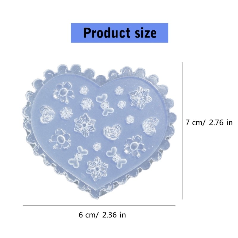 Creative Nail Art Mold Silicone Stamping Kit Embossing Nail Accessories Mould