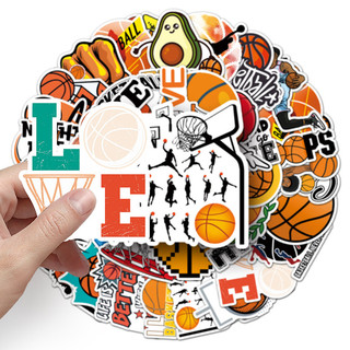 Bộ 50 NBA Bóng Rổ Hoạt Hình Miếng Dán Trang Trí Hành Lý Laptop Ván Trượt Thể Thao Graffiti Miếng Dán