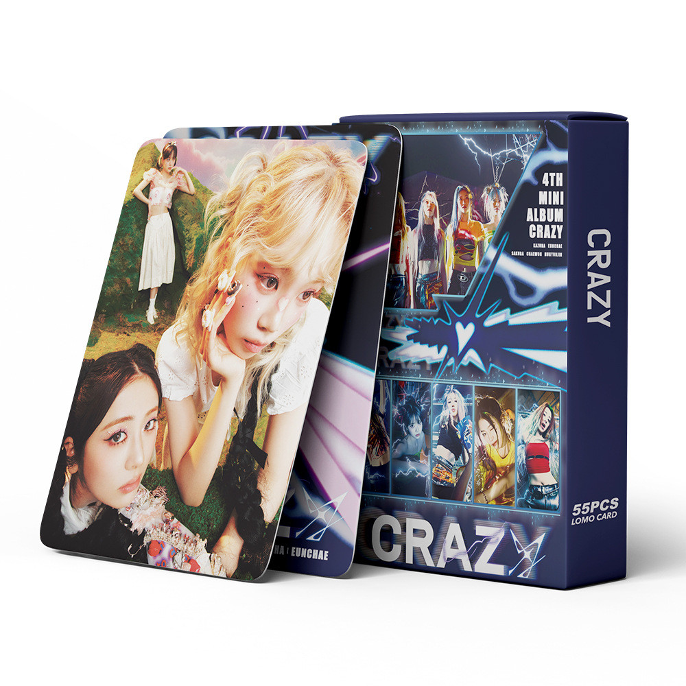 Lesserafim Hot 55pcs/box LE SSERAFIM CRAZY Mini Album EASY