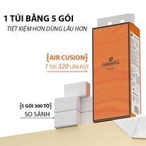 Giấy rút treo tường 1280 tờ Cheeful tiện lợi, nội địa trung cao cấp 4 lớp - M123
