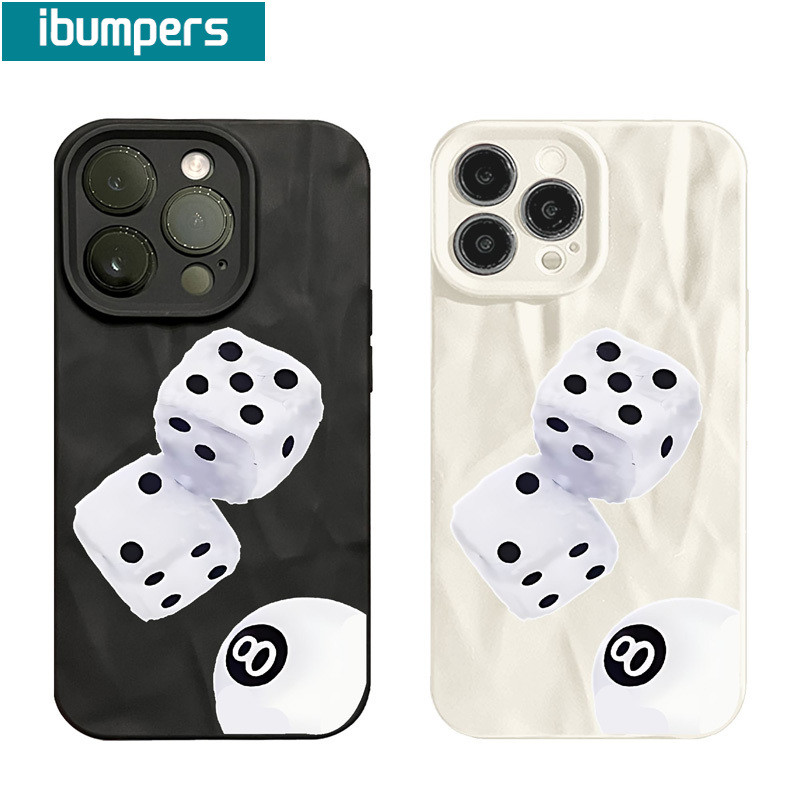 ibumpers Ốp Lưng iPhone Xinh Cao Cấp STUSSY Hình Xúc Xắc In Hình Ốp Điện Thoại nhám Dày Dặn Silicon Mềm Chống Sốc Chống Bẩn Cho Iphone 16 15 14 12 13 11 Pro Max IP 7 8 Plus Iphon X XS XR