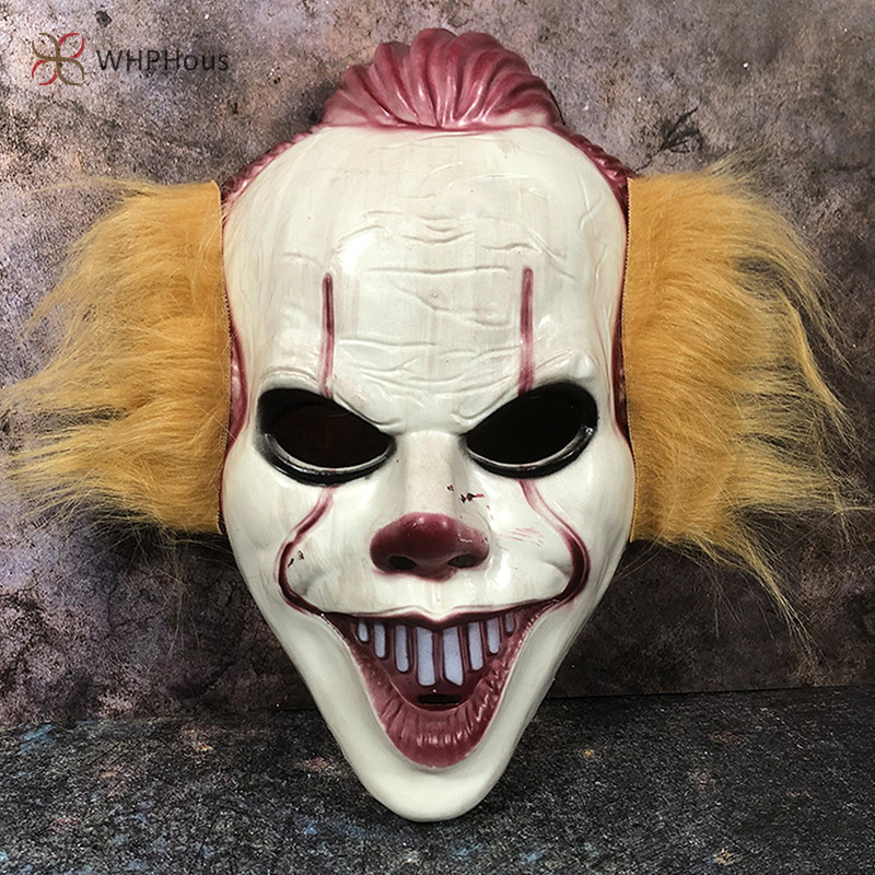 Streamers Mặt nạ Halloween Cosplay Chú Hề Trang Phục Đảng Đạo Cụ Full Face Ngộ nghĩnh Khủng Bố Trang Phục Trang Trí Phụ Kiện Mới
