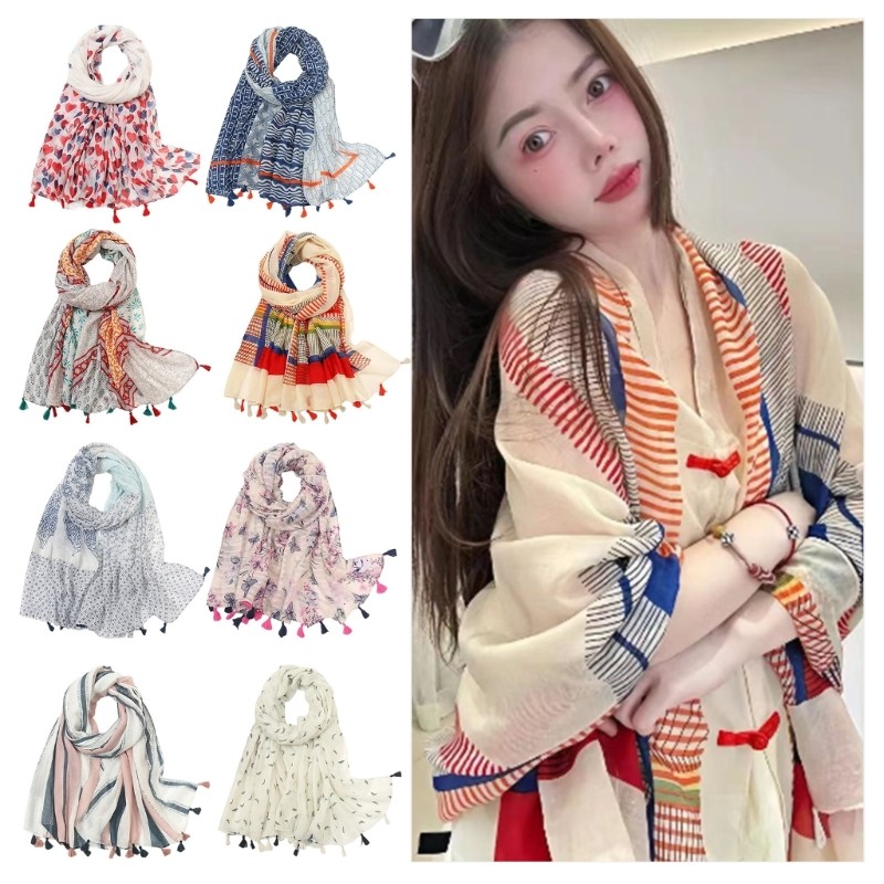 Khăn trùm đầu hoa DASBSUG Đầy màu sắc và mềm mại Thích hợp cho trang phục hàng ngày Hoạt động ngoài trời