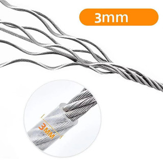 Phụ kiện phụ kiện / Mở rộng 3m 9m 15m Thép không gỉ Chó Chống Cắn Dây Xích Chó Lực Kéo Dây Thép Chó Lớn Dây Bu Lông Dây Xích Chó