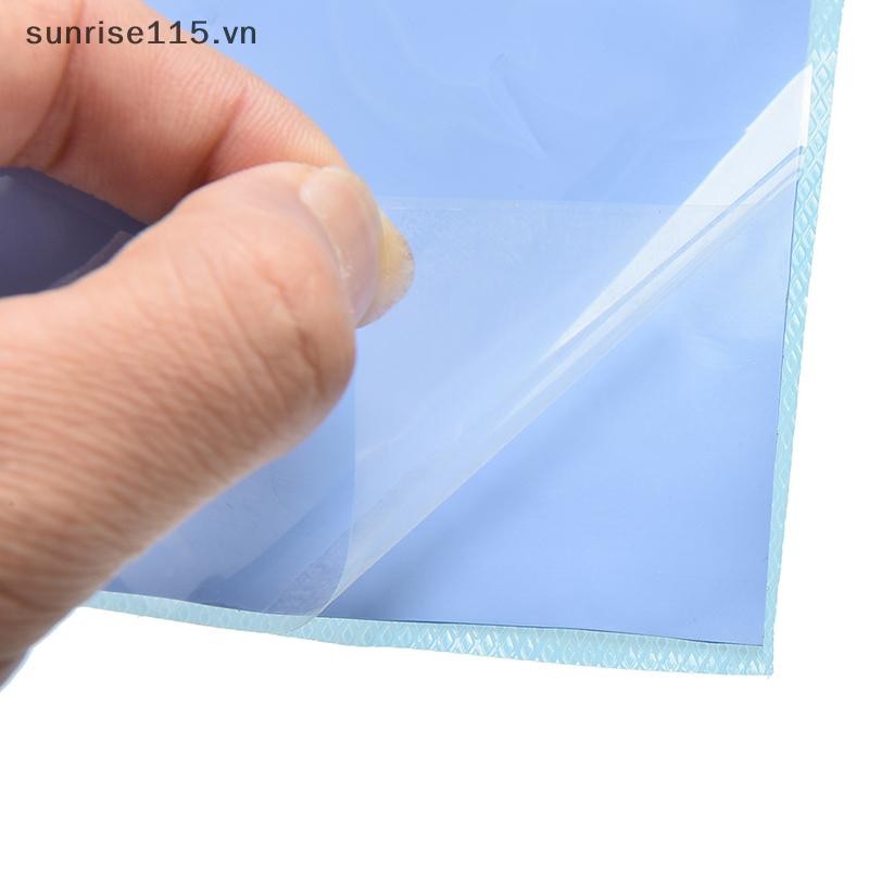 Srvn 100mmx100mmx1mm Tản nhiệt màu xanh làm mát Tấm silicon không cắt dẫn nhiệt.