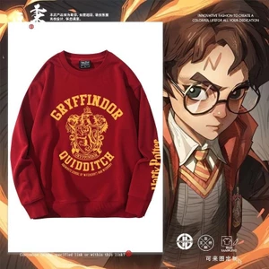 Cotton Size Lớn Dài Tay Harry Potter Thu Đông Nam Nữ Rời Cổ Tròn In Hình Lót Lông Cừu Mỏng Áo Liền Quần Phù Hợp Với Cặp Đôi Mặc