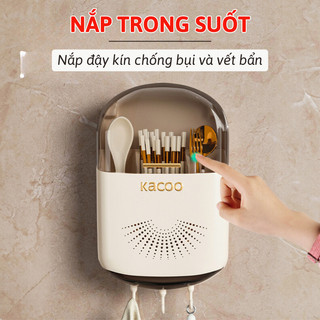 Hộp Đựng Đũa Muỗng Treo Tường Thoáng Khí Myd.23 Ống Đựng Đũa Có Nắp Đậy Chống Bụi, Ngăn Côn Trùng Bụi Bẩn An Toàn