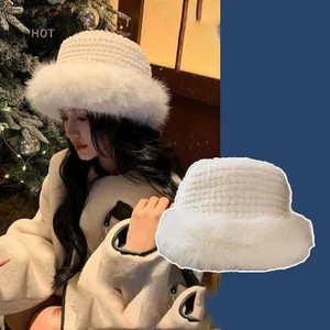 Julyhot Nữ Mùa Thu Đông Ấm Áp Mũ Len Thanh Lịch Thời Trang Đa Năng Dệt Kim Mũ Nghệ Sĩ Chống Lạnh Phong Cách Anh Mũ Massivedeals