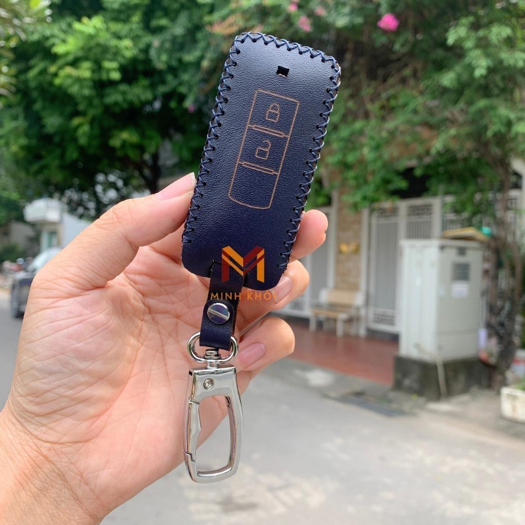 Bao da  bọc ốp chìa khoá xe ô tô Mitsubishi Xpander Cross,Triton, Pajero, Attrage, Outlander