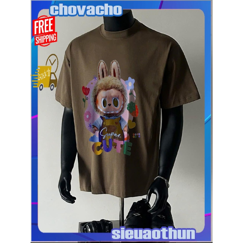 Áo thun Stee Cổ tròn LABUBU 03 Localbrand ICVCVNI Unisex