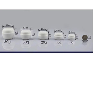 Hàng sẵn có 5g 10g 20g 30g 50g Hộp Nấm Bao Bì Mỹ Phẩm Làm Đẹp Bao Bì Chất Liệu Kem Dưỡng Da Chai Nhiều Màu Hướng Dẫn Bóng
