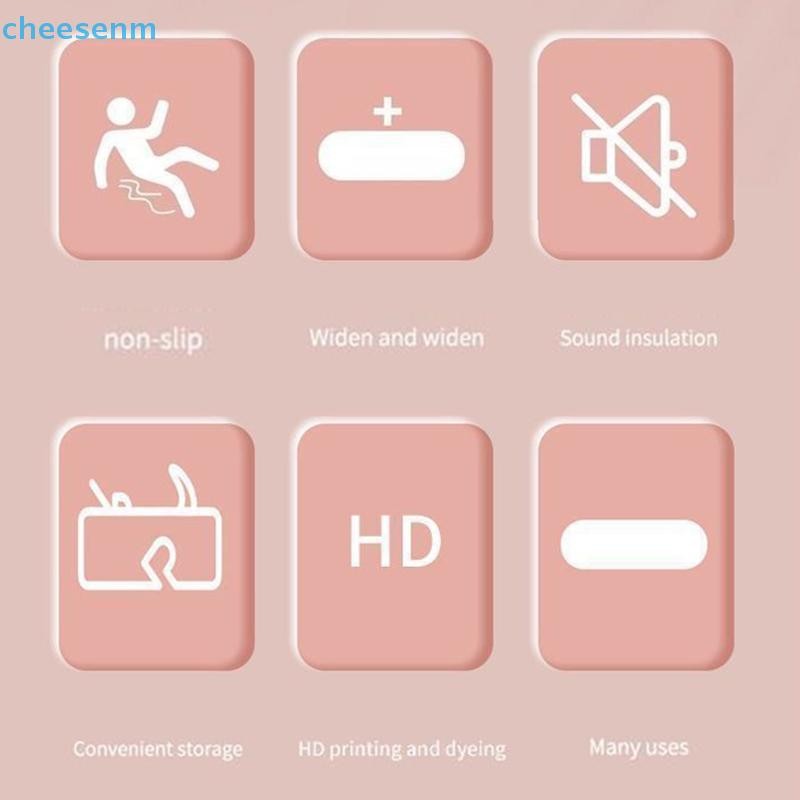 Thảm tập Yoga dây nhảy Cheenm, cầu vồng, thể thao, gia đình, thấm sốc, thảm trải sàn, thể dục, thảm chống trượt, dày, im lặng VN