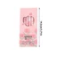 AFTEROF 6 Cái / hộp Bút Gel, Bút Mực Đen Khô Nhanh Hoa Tulip Hồng, 0.5mm ST Nib Dung Tích Lớn Bút Báo Chí Sinh Viên