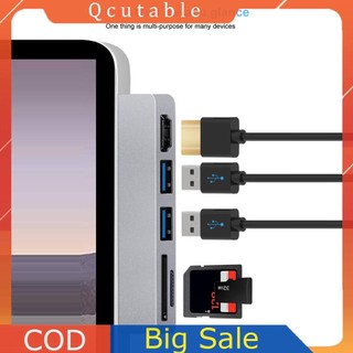 Trạm nối USB Hub 3.0 cho Hub đầu đọc thẻ SD / TF cho Surface Pro 7