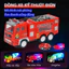 Kids Electric Toy Vehicles Fire Truck/Police Car/Mixer Truck Witch Music & LED Lights