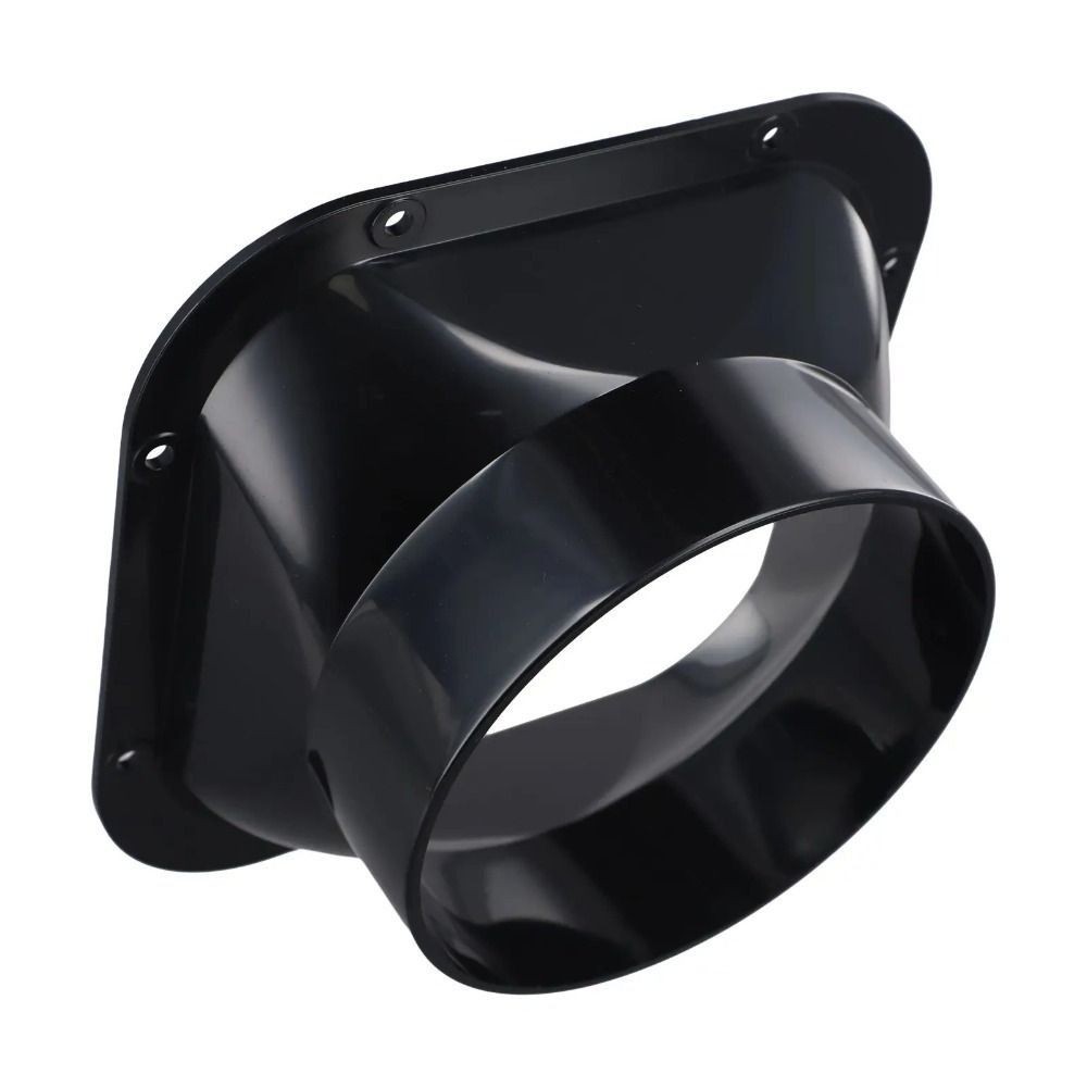 NOTE1 Đầu nối mặt bích tường, Khớp nối ống thông gió ABS 100-300MM, Phụ kiện gia đình Ống khí màu đen Nhà bếp