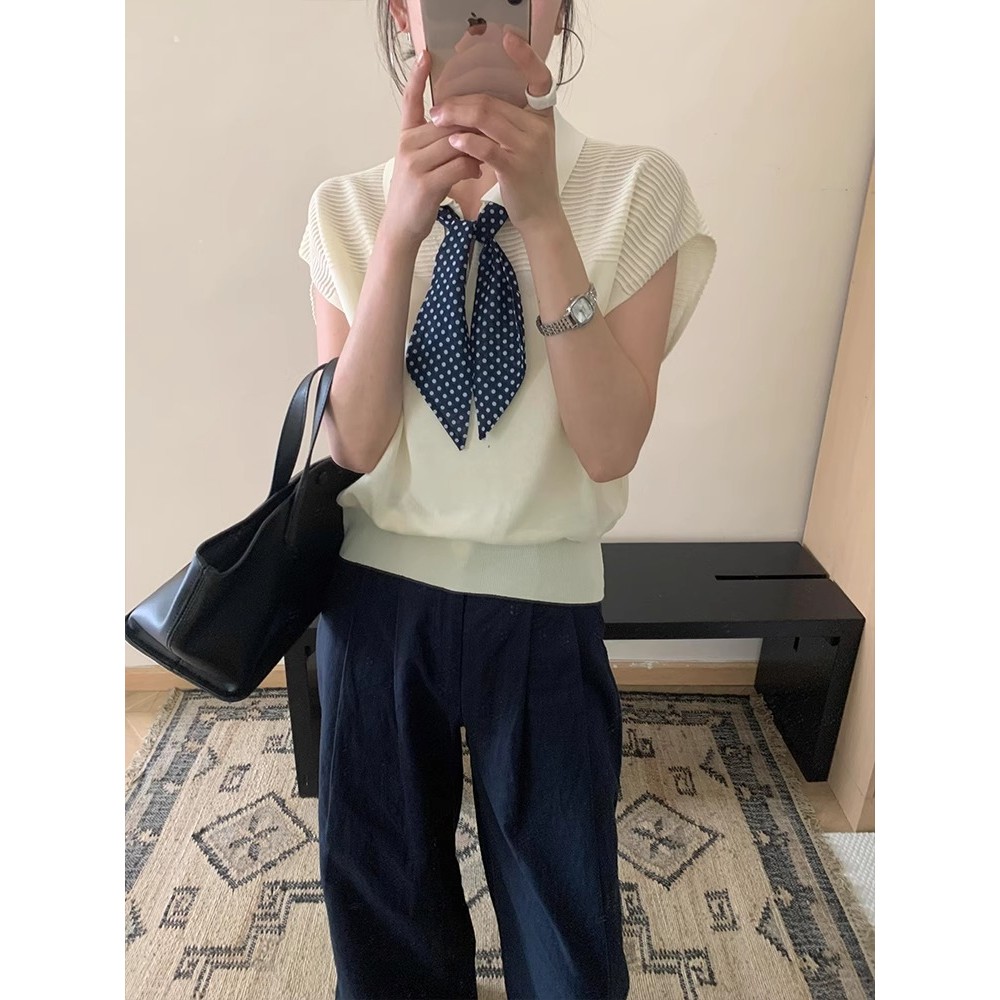 SUXI Áo sơ mi nữ rộng rãi style cổ điển, phù hợp mùa hè
